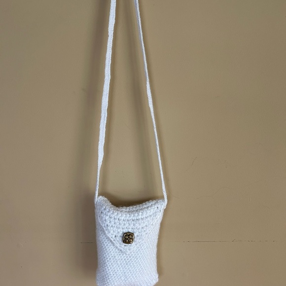 White Knit Crossbody Bag - Picture 1 of 1